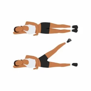 Lying Lateral leg Raises.