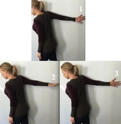 Wall Biceps Stretches