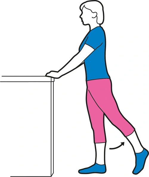 Standing leg lifts to the back