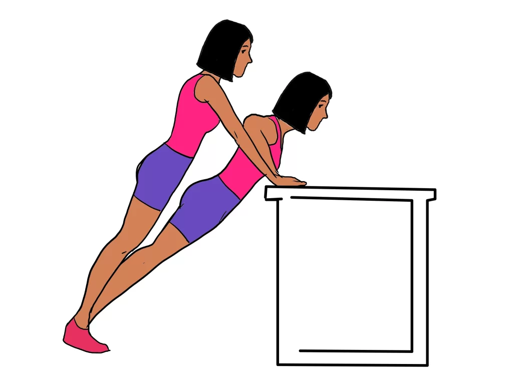 Push-Ups (Plus or Minus) on Wall or Table