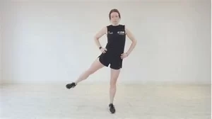 Standing side leg raise