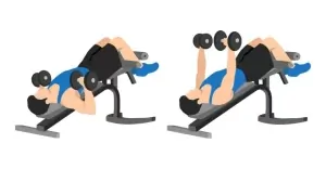 Decline dumbbell press