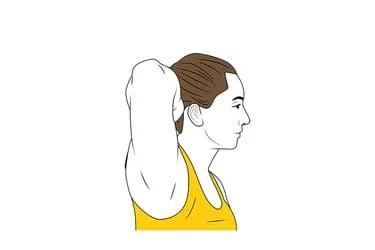 Isometric Neck extension exercise