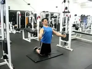 Kneeling X Press exercise