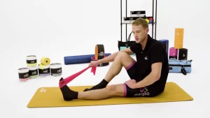 Leaning Ankle Band Stretches