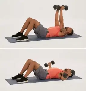 Peck fly dumbbell