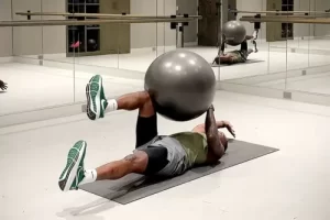 Stability Ball Deadbug