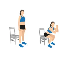 chair squats