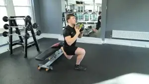 eccentric Bulgarian split squat