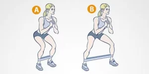 lateral squat walk exercise