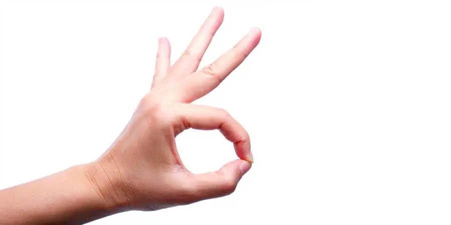 make an o exercise for finger