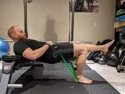 single hip thrust with band