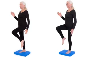 Balance Pad Marching exercise