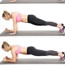 Plank-up-downs