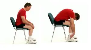 lumbar flexion in sitting