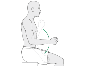 Active elbow flexion in pronation