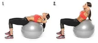 Stability ball situps