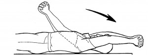 Supine active-assisted forward flexion