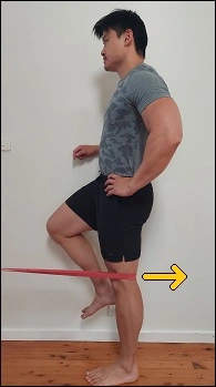 Knee Extension Against Resistance Band