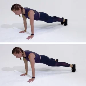 Scissor Legs Plank