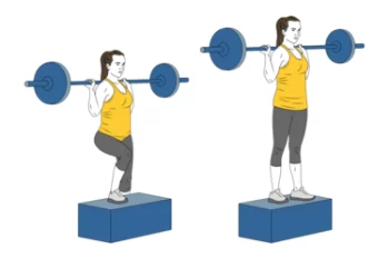 Barbell step-ups