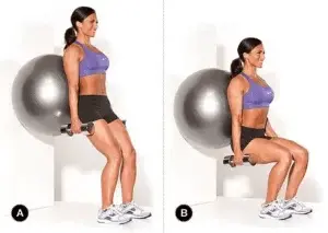 Ball Wall Squats