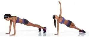 Rotating high plank T-spine