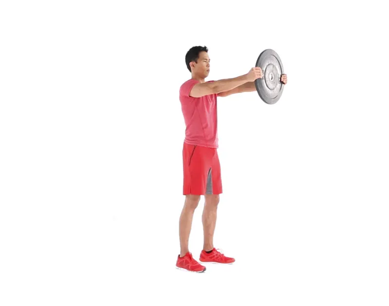 Shoulder Flexion With Weight Plate