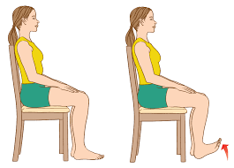 Seated toe raise