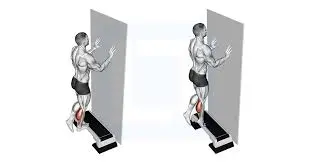 Single-leg-calf-raises-with-bent-knee-on-a-step