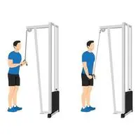 shoulder extension with a cable machine