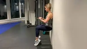 Wall-squat-calf-stretch