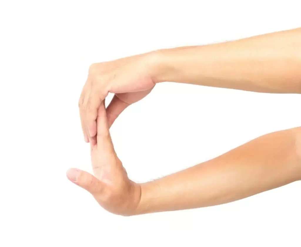 Stretching for palmaris longus