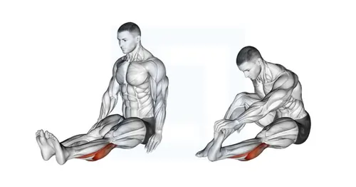 Seated Calf Stretch