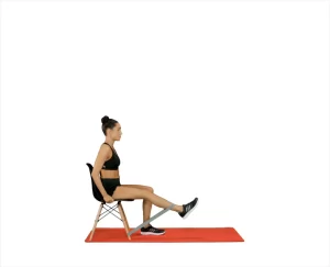 knee extensions with resistance band