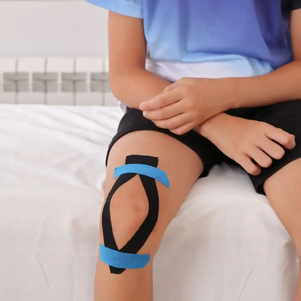 KT-Tape-Application-for-complete-Knee-Support