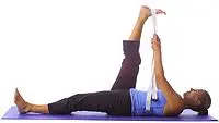 Supine hamstring stretch