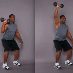 Single-arm push press exercise
