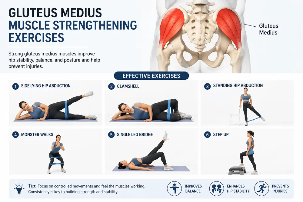 Gluteus Medius Muscle Strengthening Exercises