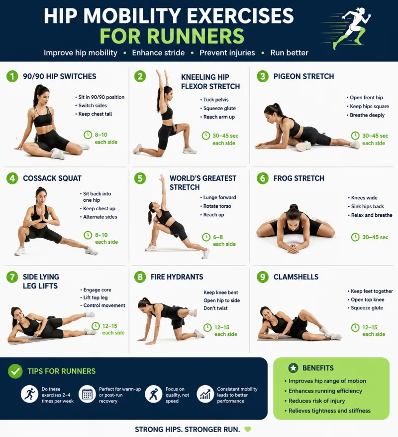 Hip Mobility Exercises for Runners
