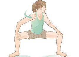 Horizontal sqaut strech