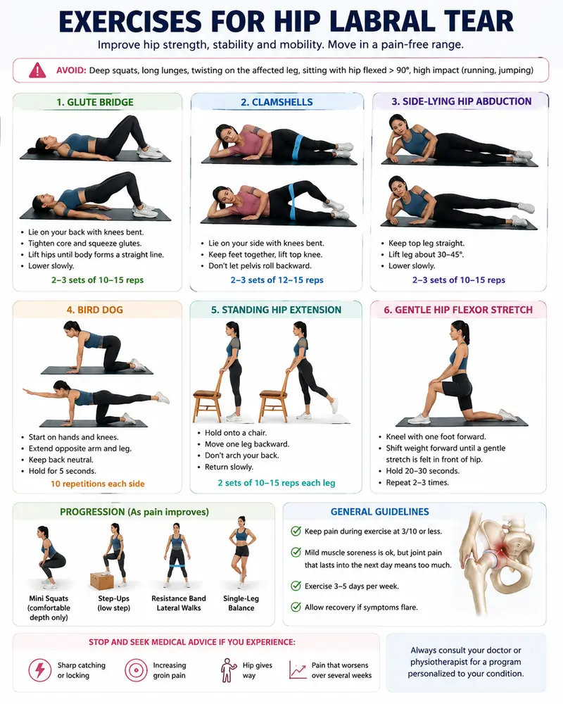 exercise for hip labral tear