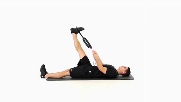 straight leg with dorsiflexion