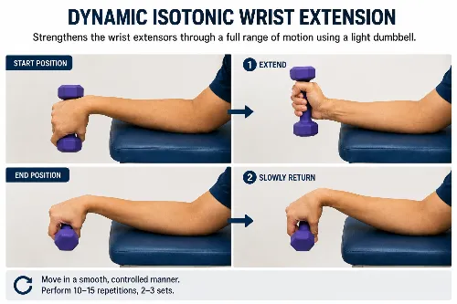 Dynamic isotonic Wrist Extension exercise