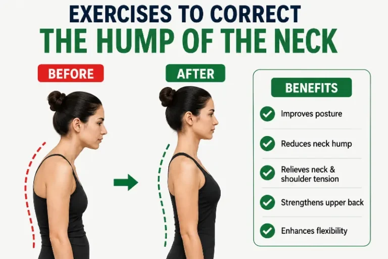Exercise to correct the hump of the neck
