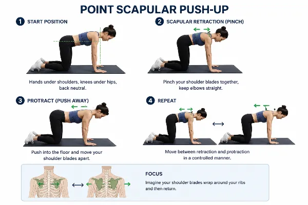Point Scapular Push-Up