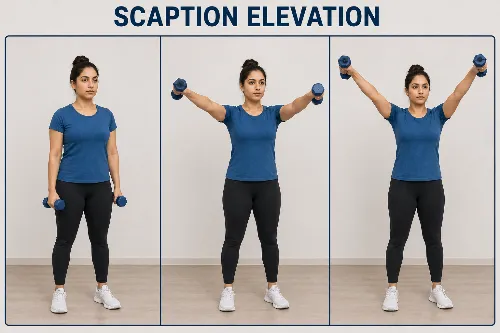Scaption elevation exercise