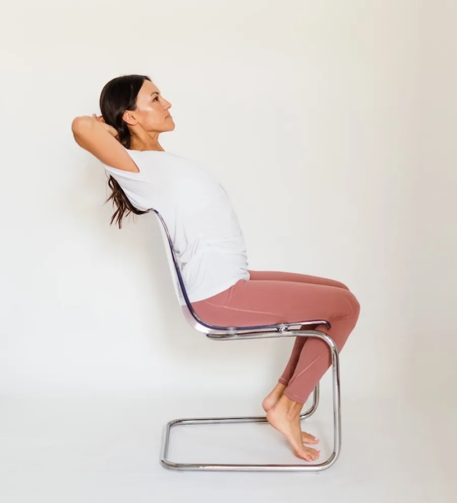 Seated thoracic spine extension