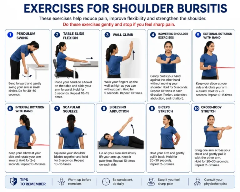 Exercises for shoulder bursitis
