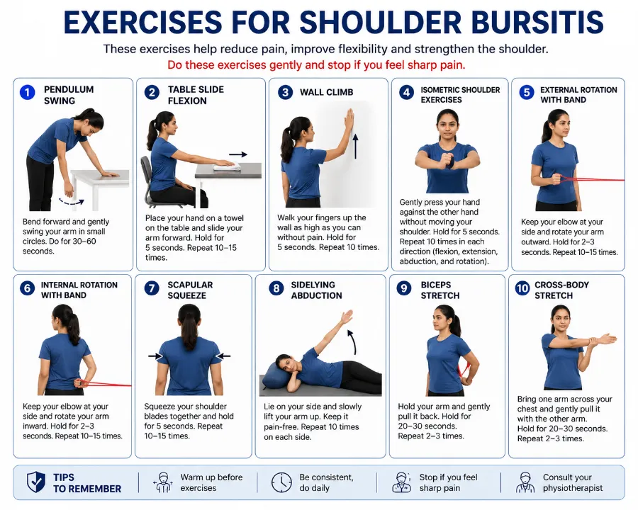 Exercises for shoulder bursitis